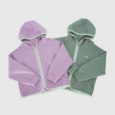 girls and boys air layer zip hooded jacket
