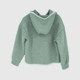 girls and boys zip hooded jacket flatlay back