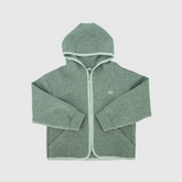 girls and boys zip hooded jacket flatlay front