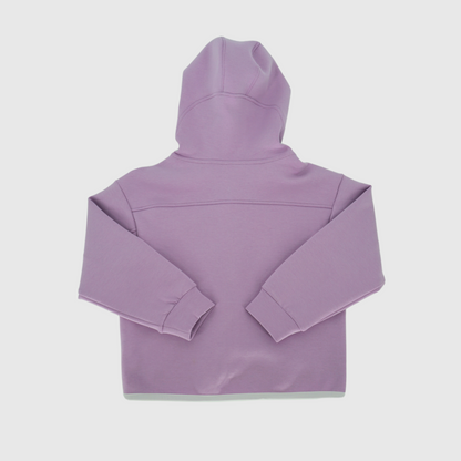 girls and boys zip hooded jacket back