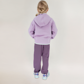 girls and boys zip hooded jacket back