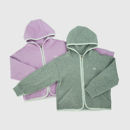 girls and boys zip hooded jacket