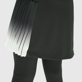girls black leggings with pleated skirt details